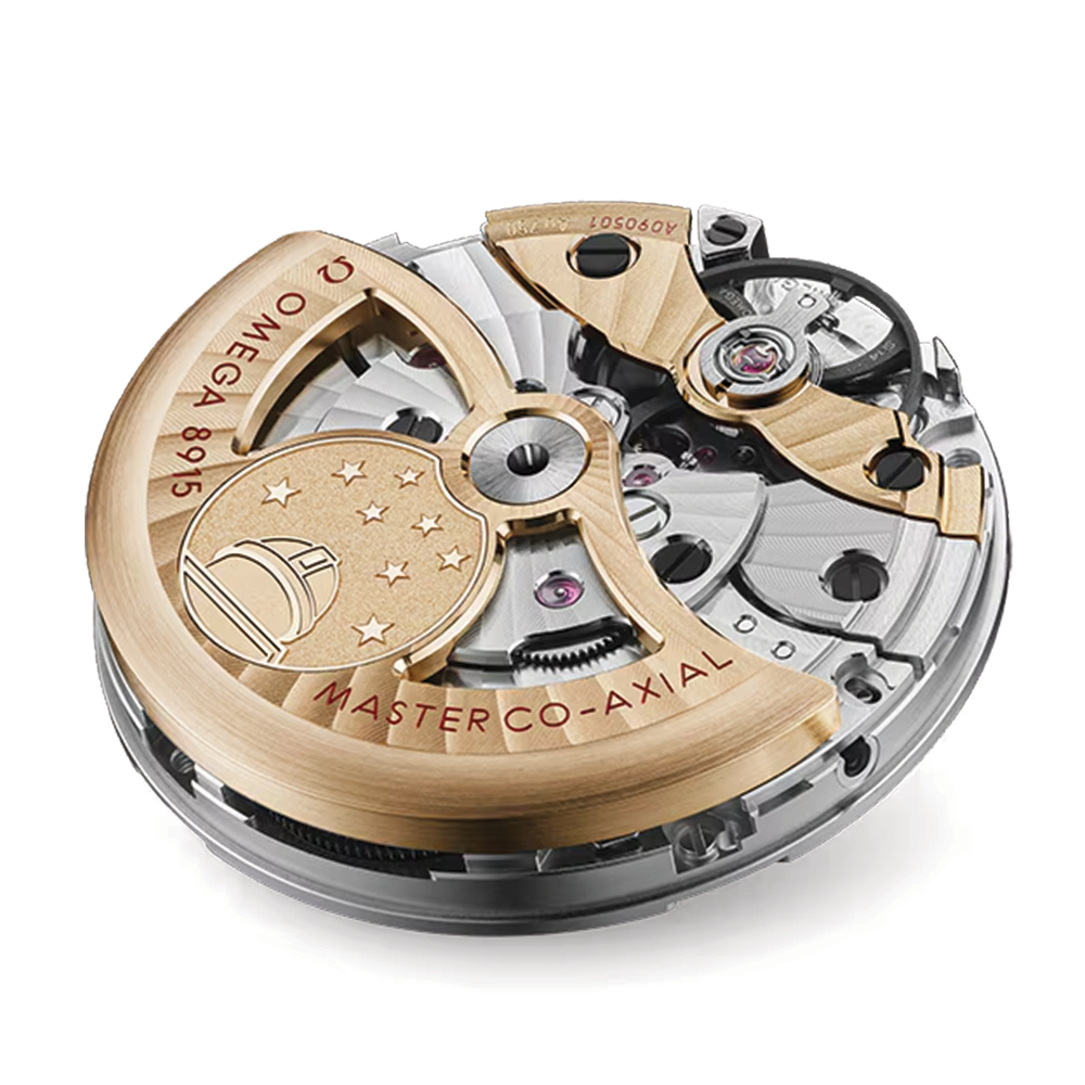 Constellation Observatory Moonshine? Gold 39.4mm - Gold on Leather Strap