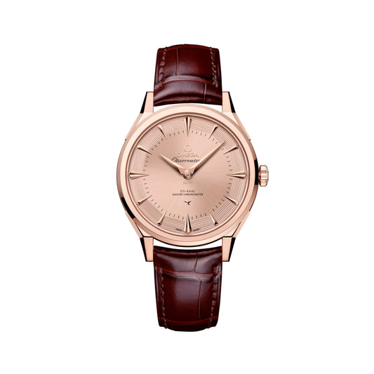 Constellation Observatory Sedna? gold 39.4mm - Pink Gold on Leather Strap