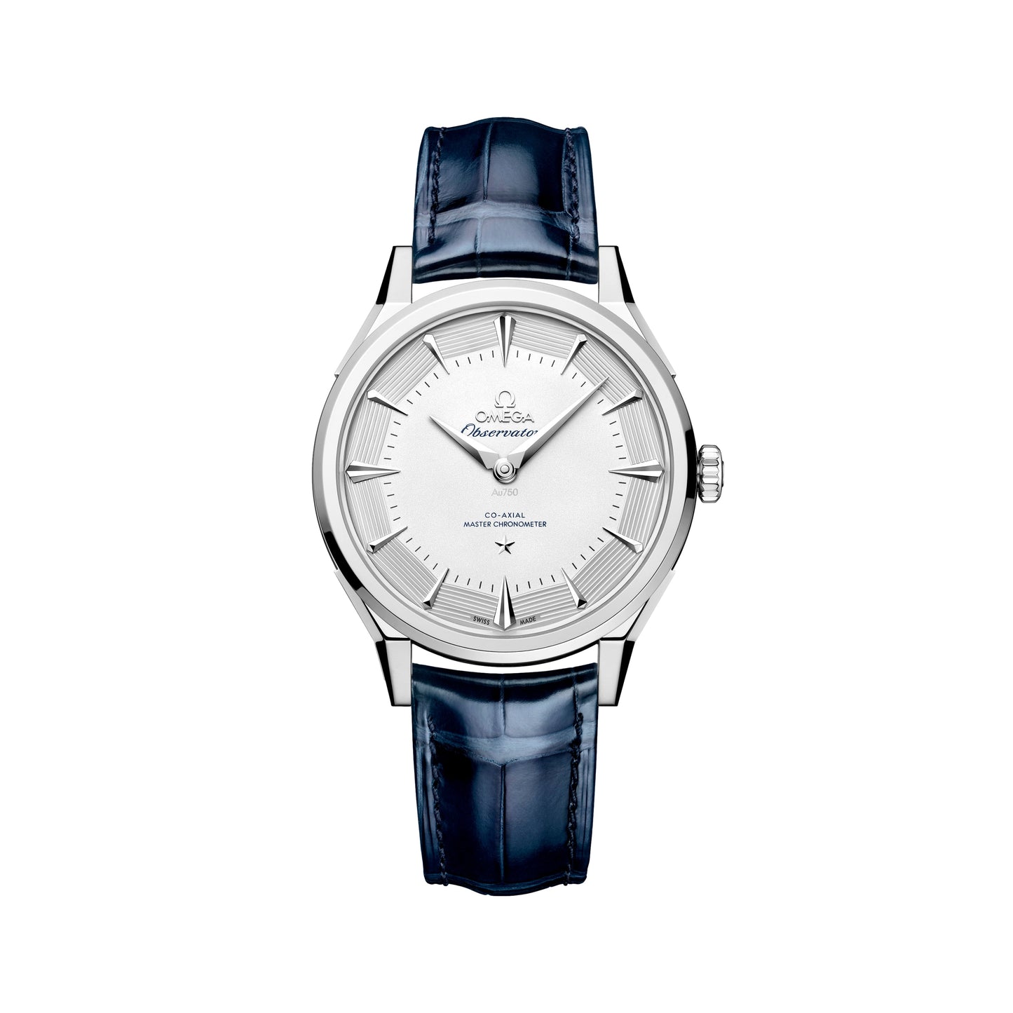Constellation Observatory Canopus Gold? 39.4mm - Silver on Leather Strap