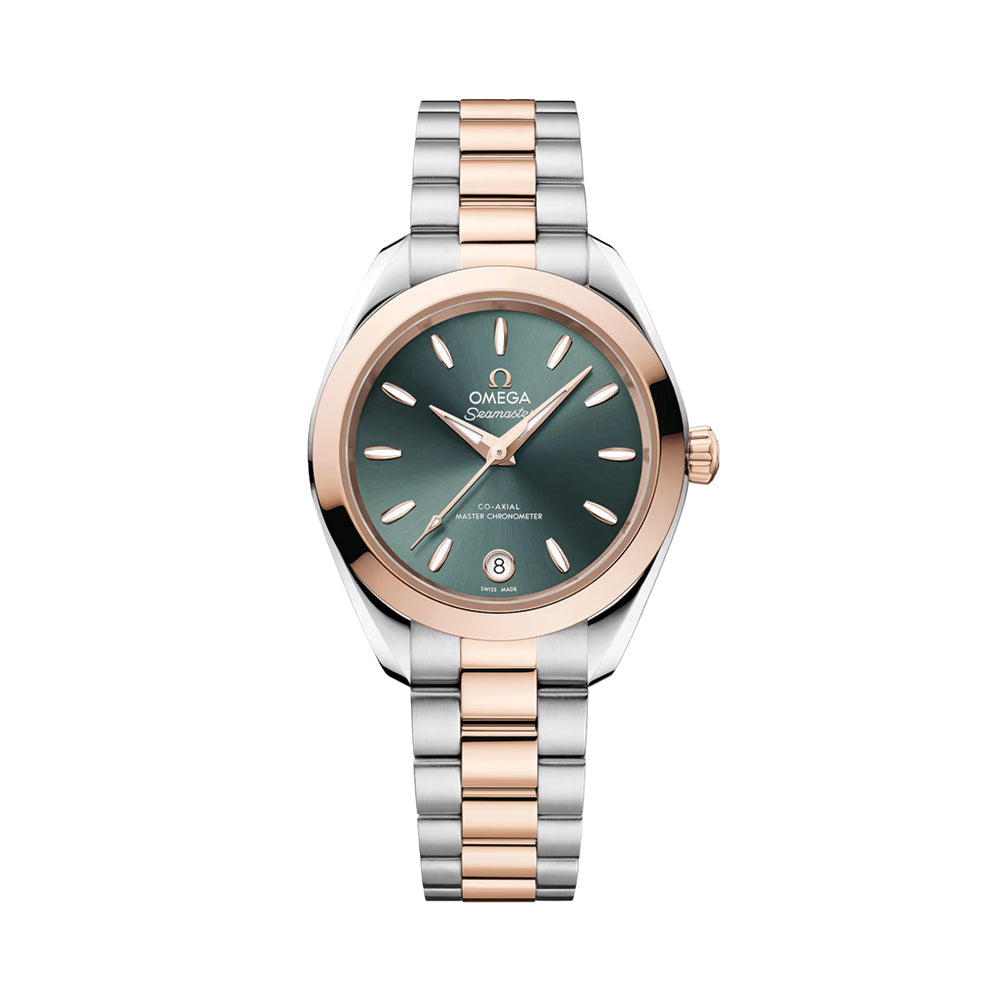 Seamaster Aqua Terra 150M Two-Tone Sedna? Gold 30mm - Green on Bracelet