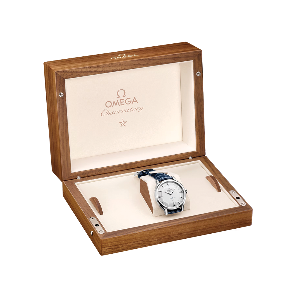 Constellation Observatory Canopus Gold? 39.4mm - Silver on Leather Strap