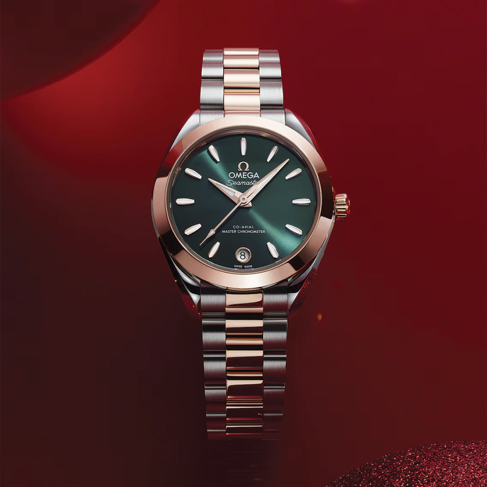 Seamaster Aqua Terra 150M Two-Tone Sedna? Gold 30mm - Green on Bracelet