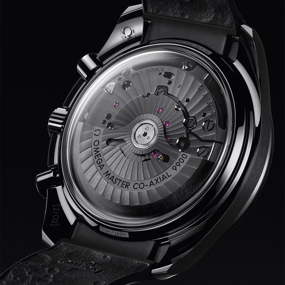 Speedmaster Dark Side of the Moon Black Ceramic 44.25mm - Full Black on Rubber Strap