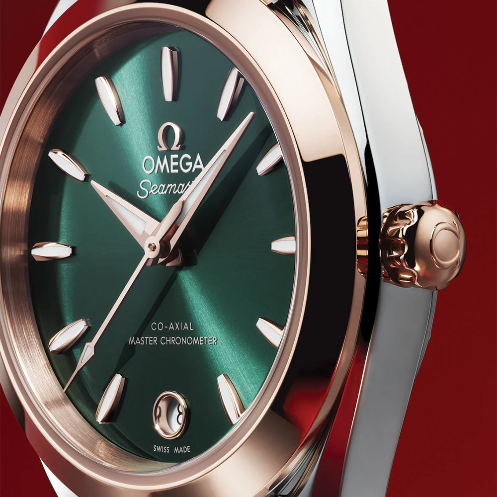 Seamaster Aqua Terra 150M Two-Tone Sedna? Gold 30mm - Green on Bracelet