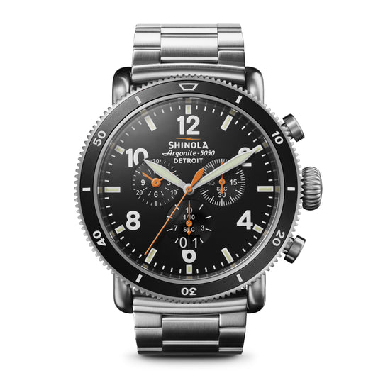 SHINOLA Black Blizzard 48mm Watch