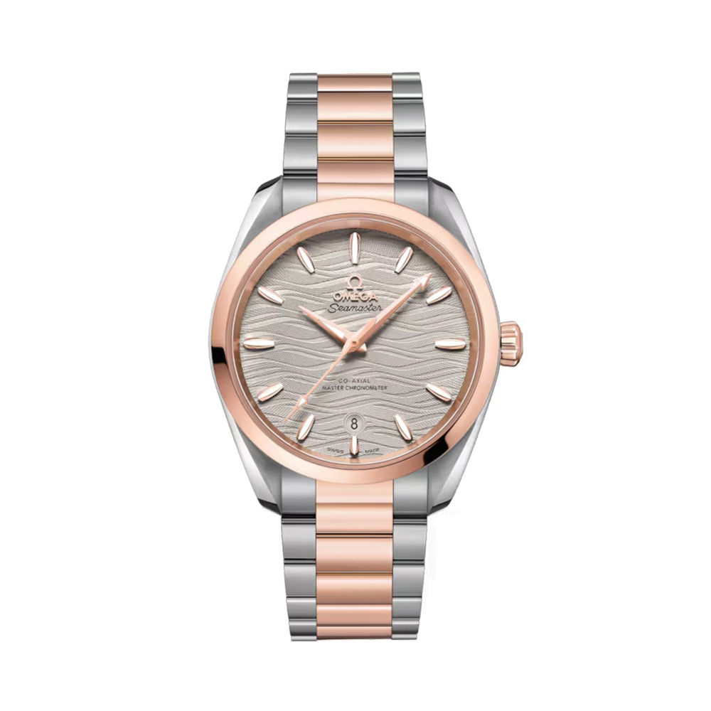 Seamaster Aqua Terra 150M Steel and Sedna? Gold 38mm - Grey on Bracelet