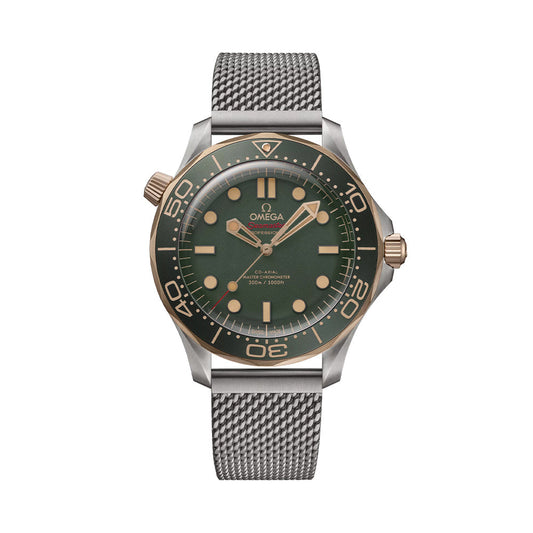 Seamaster Diver 300M Titanium and Bronze Gold 42mm - Green on Bracelet