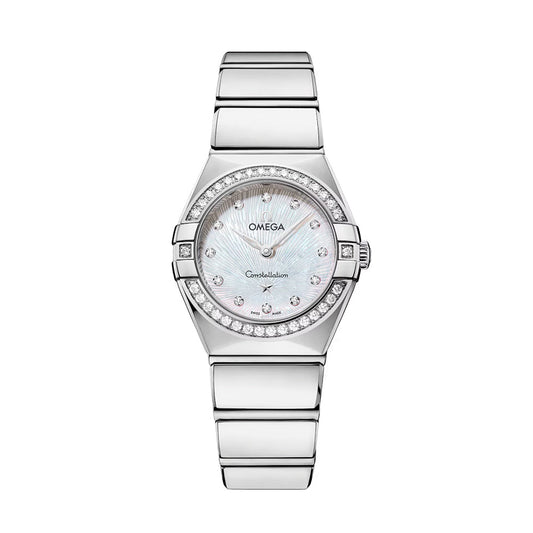 Constellation Diamonds Quartz 25mm - White, Mother-of-Pearl on Bracelet