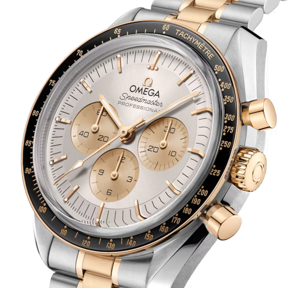 Speedmaster Moonwatch Professional Steel Moonshine Gold 42mm ? Silver on Bracelet