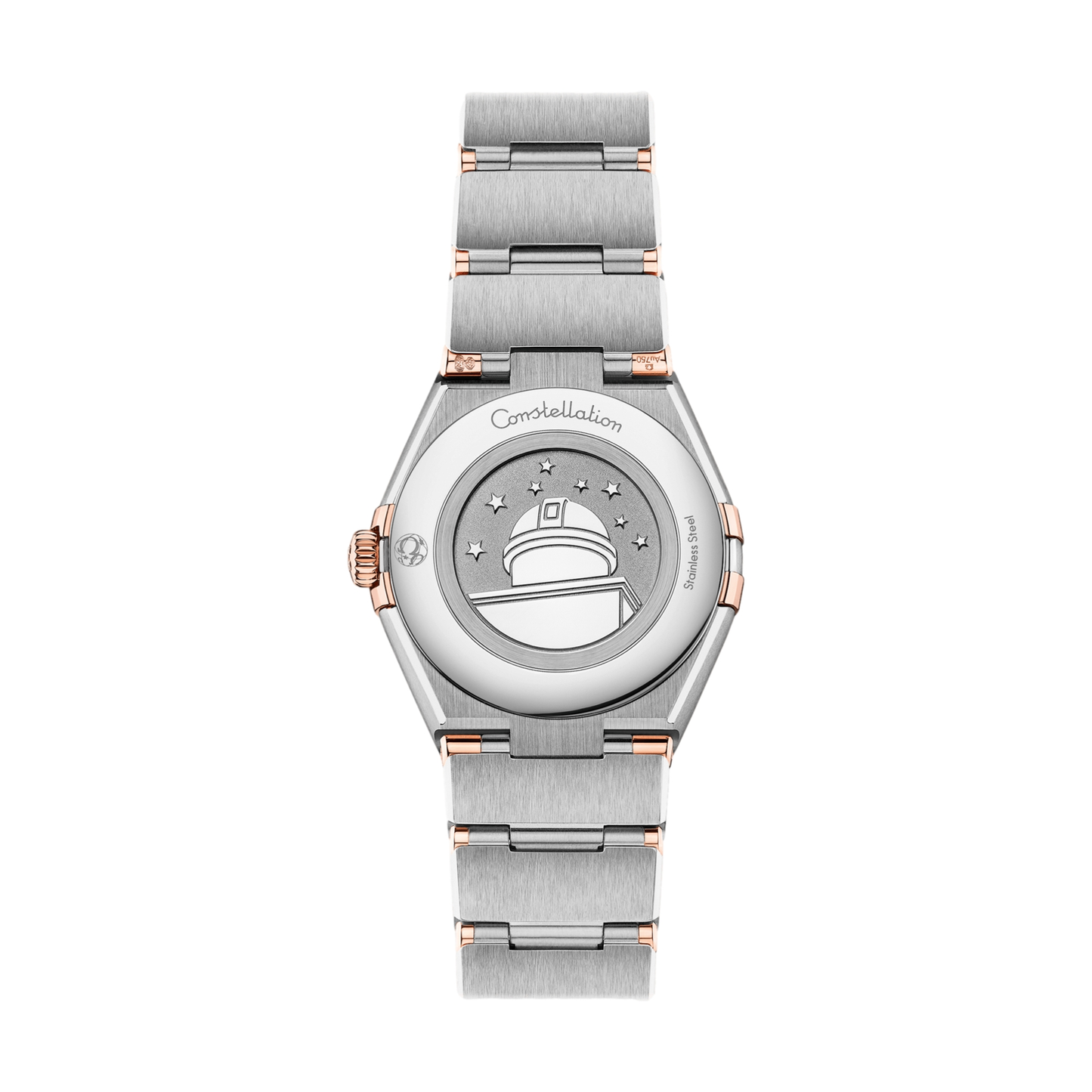 Constellation Quartz Steel and Sedna? Gold 28mm - White, Mother-of-Pearl on Bracelet