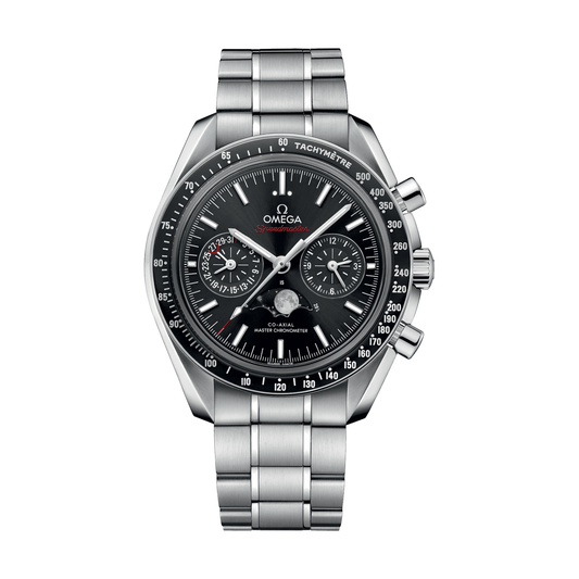 Speedmaster Moonphase Chronograph 44.25mm - Black on Bracelet